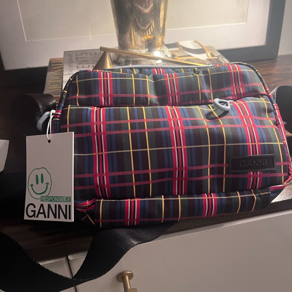 GANNI recycled tech fabric festival crossbody BNWT